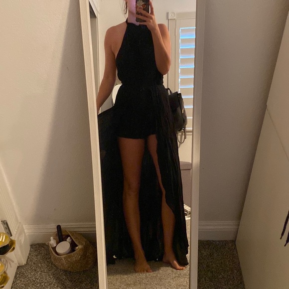 Lulus Dresses & Skirts - Lulu’s Open Back Dress with Shorts